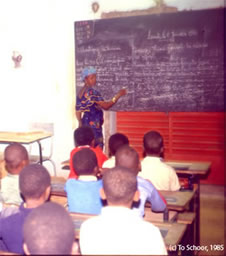 classroom, view from the back, Niger
