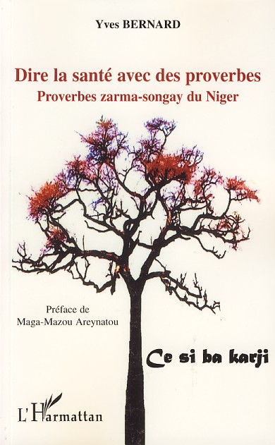 Photo of front page of book of Yves Bernard, Health, say it with proverbs; click left mouse button to view enlarged.