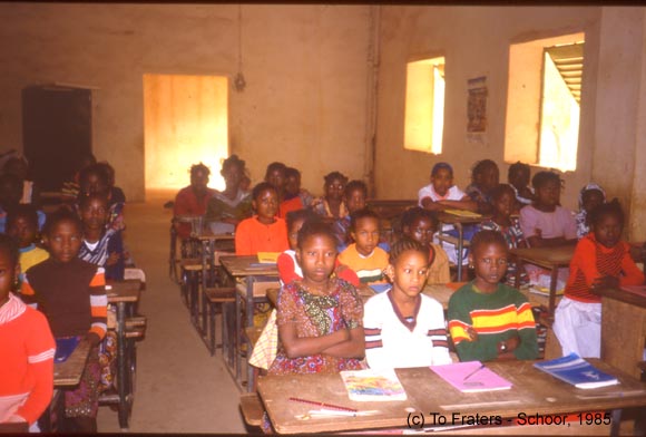 Schoolklas in Niamey, Niger